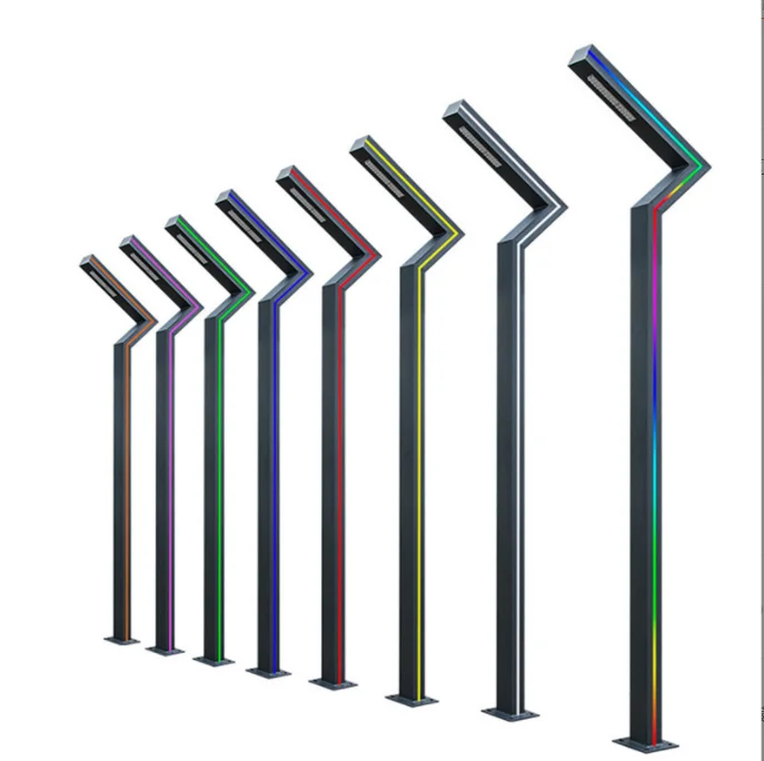 

Modern Newest Aluminum Light Poles with LED Light Fixture City Light Standing Frame for Sale AC Power Supply