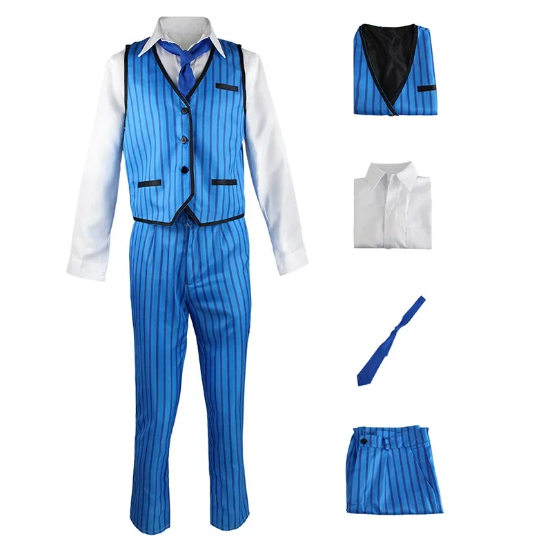 Agustin Madrigal Costume Cosplay Movie Encanto uomini adulti t-shirt pantaloni gilet set Halloween Carnival Party Clothes for Men