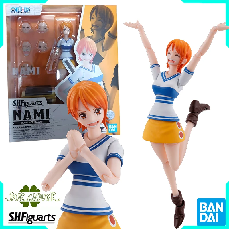 

Bandai Genuine One Piece S.H.Figuarts Nami - ROMANCE DAWN Anime Action Figure Toys For Boys Girls Kids Christmas Gift