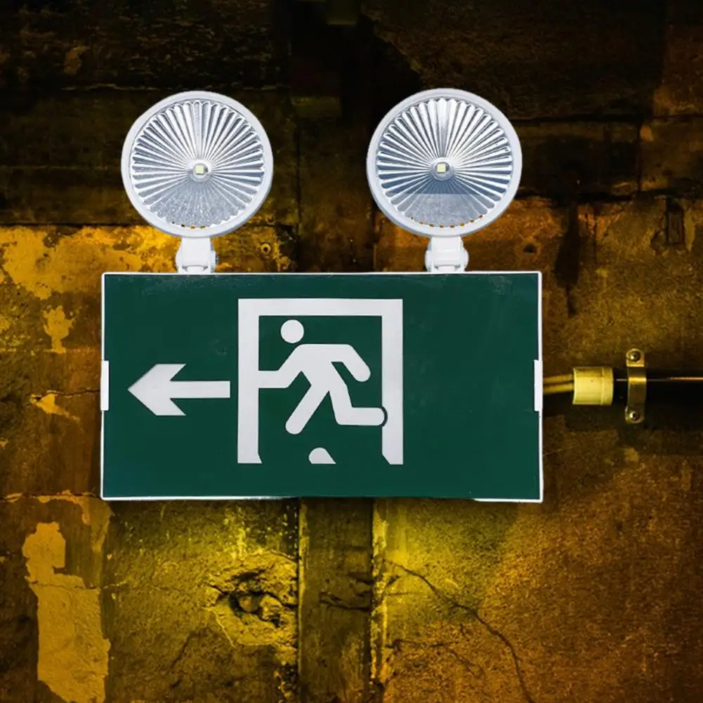 Luz de salida de emergencia de alto lúmenes, luz de Salida Led verde para evacuación de seguridad, fácil instalación, emergencia con ancho para súper
