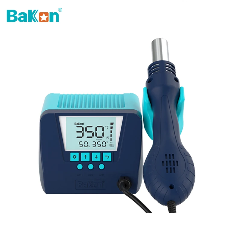 Bakon BK880 Hot Air Rework Station Tools Kit 550W Transformer Air Dryer For Soldering Heat Gun Thermal Blower  230V