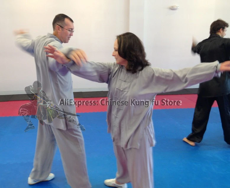 Letni bawełniany strój Tai chi chi chi chi chi sztuki walki Kung fu mundury Wushu Qigong Wing Chun ubrania