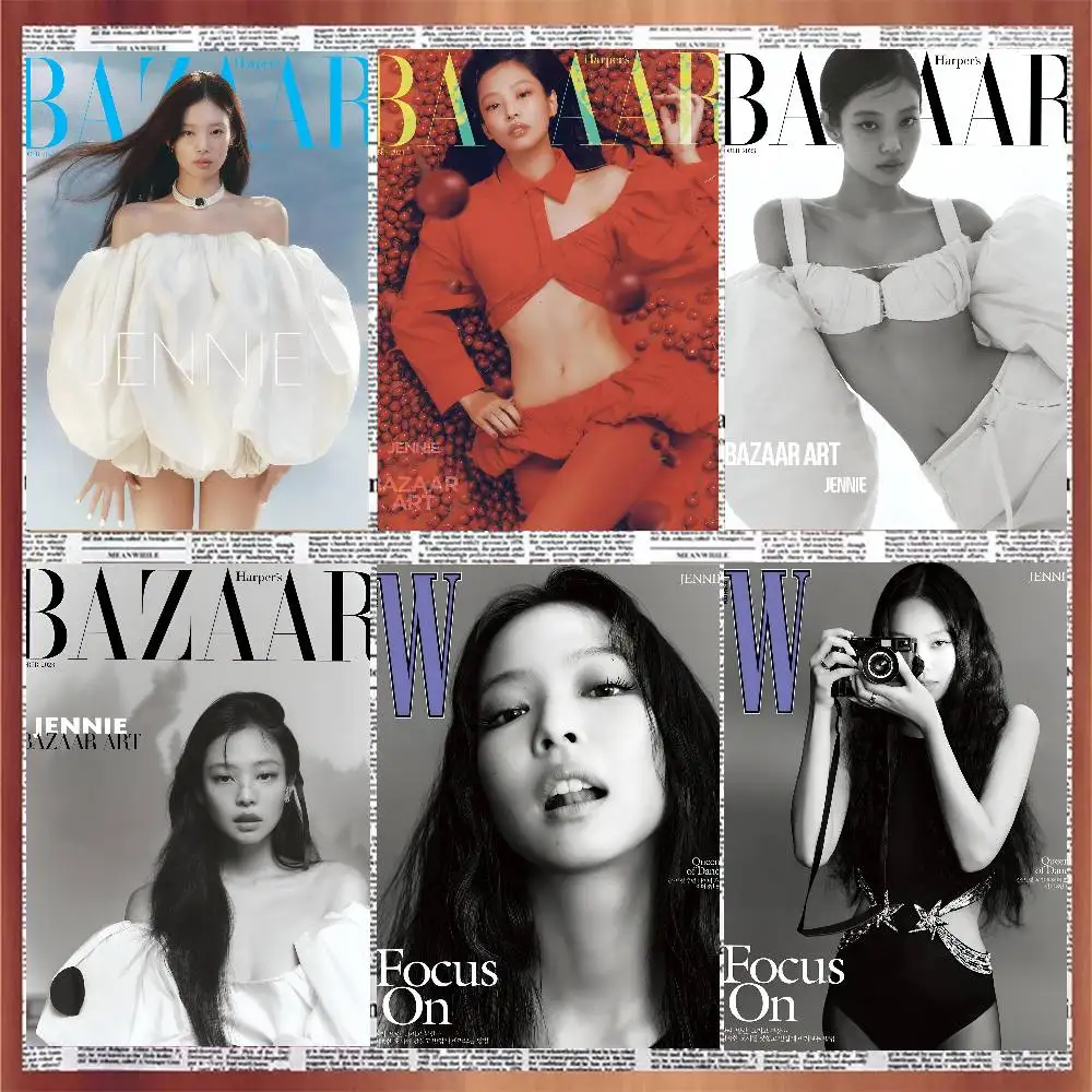 الكورية فتاة مجموعة Kpop جيني المشارك ورقة طباعة غرفة المعيشة المنزلي غرفة نوم مدخل بار مقهى الفن اللوحة الديكور #1