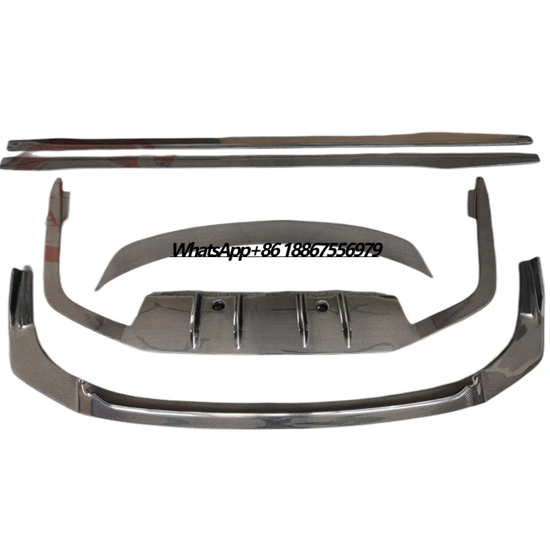 

High quality 3K carbon fiber front bumper lip side skirt extension rear diffuser rear spoiler for the new Lexus LS350 LS550H