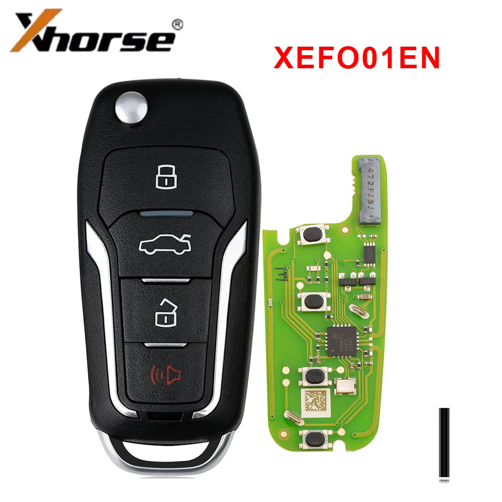 Xhorse XEFO01EN Super Remote For Ford 4 Button Flip Car Key Built-in Super Chip Work With VVDI Mini Key Tool English Version