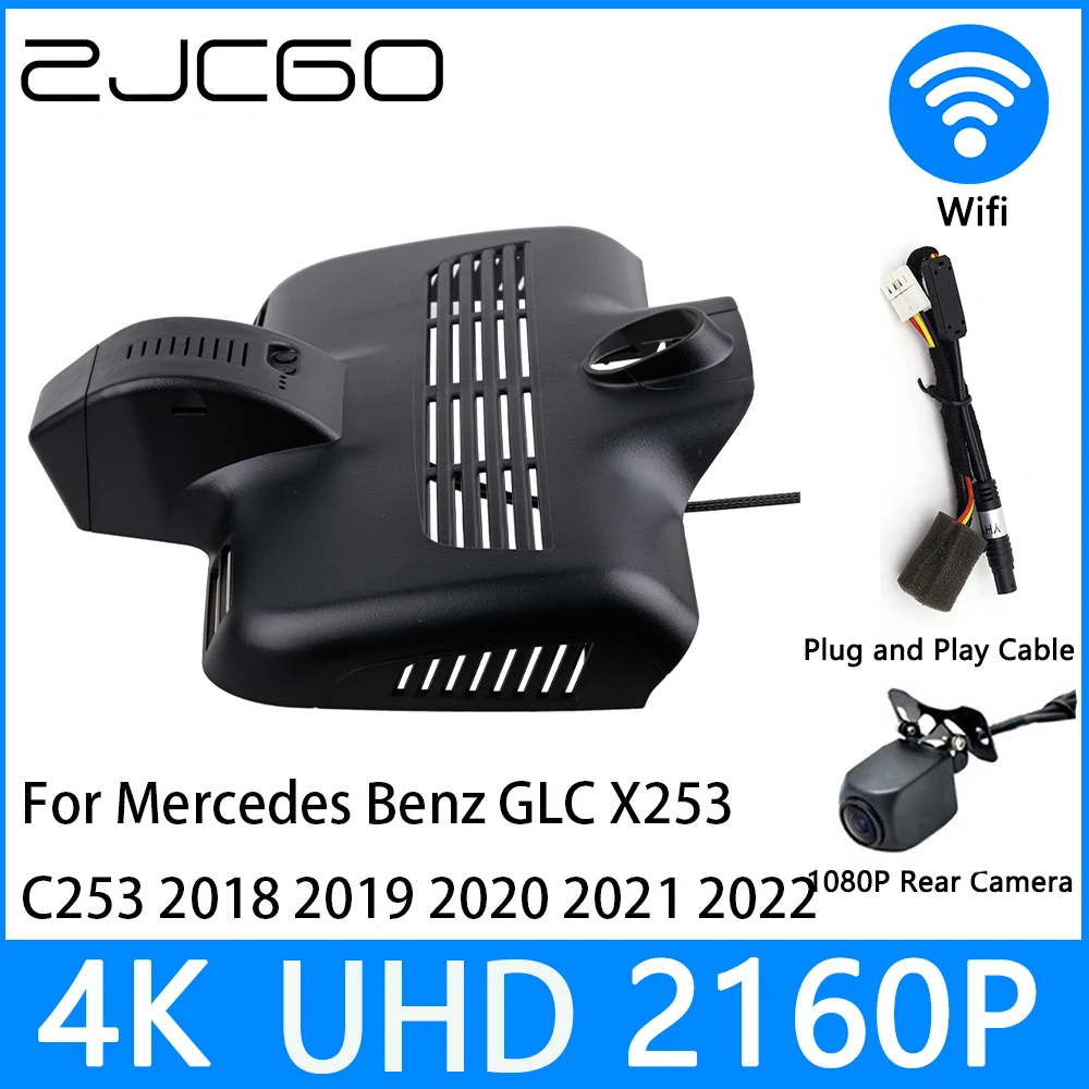 ZJCGO Dash Cam 4K UHD 2160P Car Video Recorder DVR Night Vision for Mercedes Benz GLC X253 C253 2018 2019 2020 2021 2022