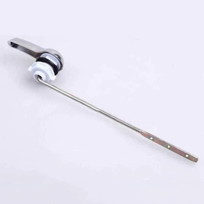 1pcs New Universal Toilet Tank Flush Lever Household Chrome Finish Toilet Wrench Handle Fits Most Toilet