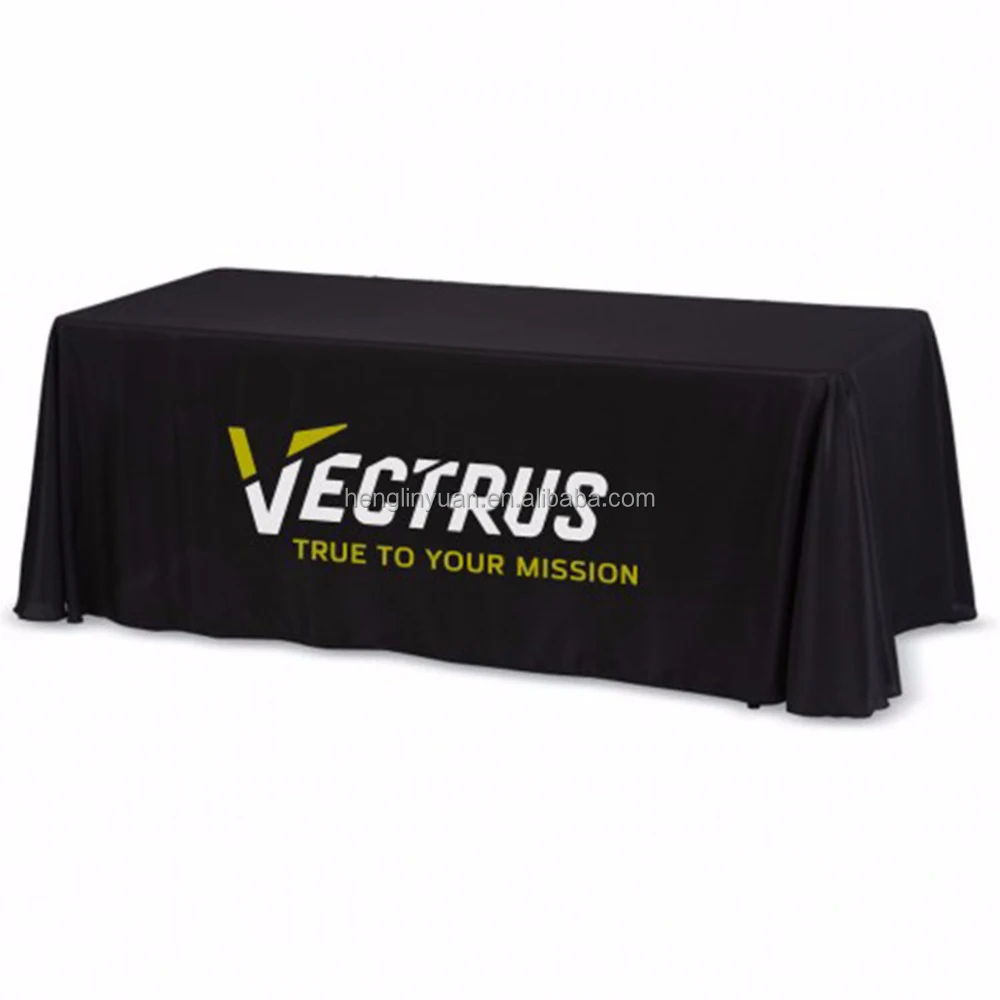 

Wholesale Trade Show Table Cover 4Ft 6Ft 8Ft Outdoor Indoor Stretch Spandex Custom Print Trade Show Table Cloth