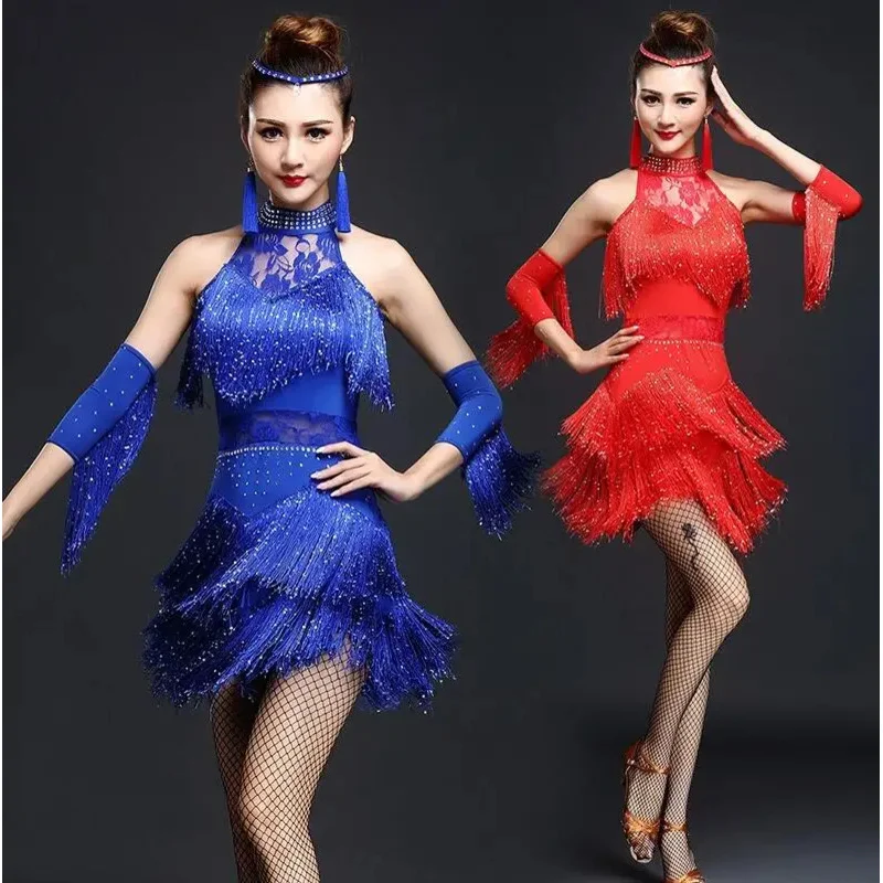 New Latin dance dress women/girls/Lady new sexy fringe salsa/ballroom/tango/dad/rumba/samba/Latin dresses for dancing