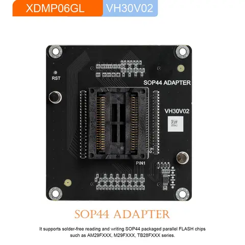 Адаптер Xhorse XDMP06GL VH30V02 SOP44 для работы с программатором Multi Prog Multiprog ECU для чтения и записи чипов автомобильных ЭБУ.