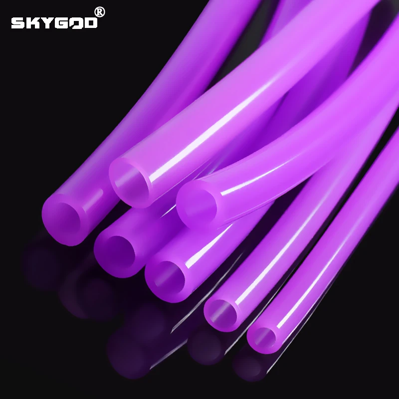 

1/3/5/10M Silicone Tube Food Grade Rubber Hose Purple Flexible Aquarium Air Irrigation Pipes Water Connector Garden Hoses