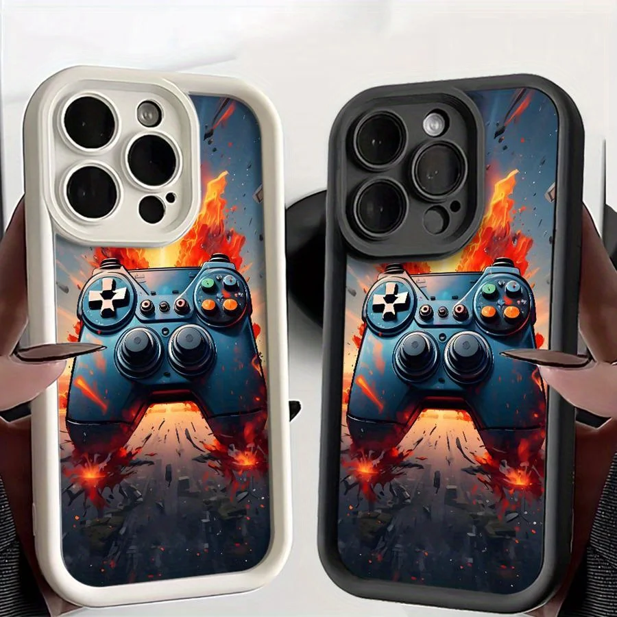 

Game Controller Design phone case for iPhone 16 15 14 13 12 11 Pro/ Max/Plus shock-proof rear cover anti-fingerprint