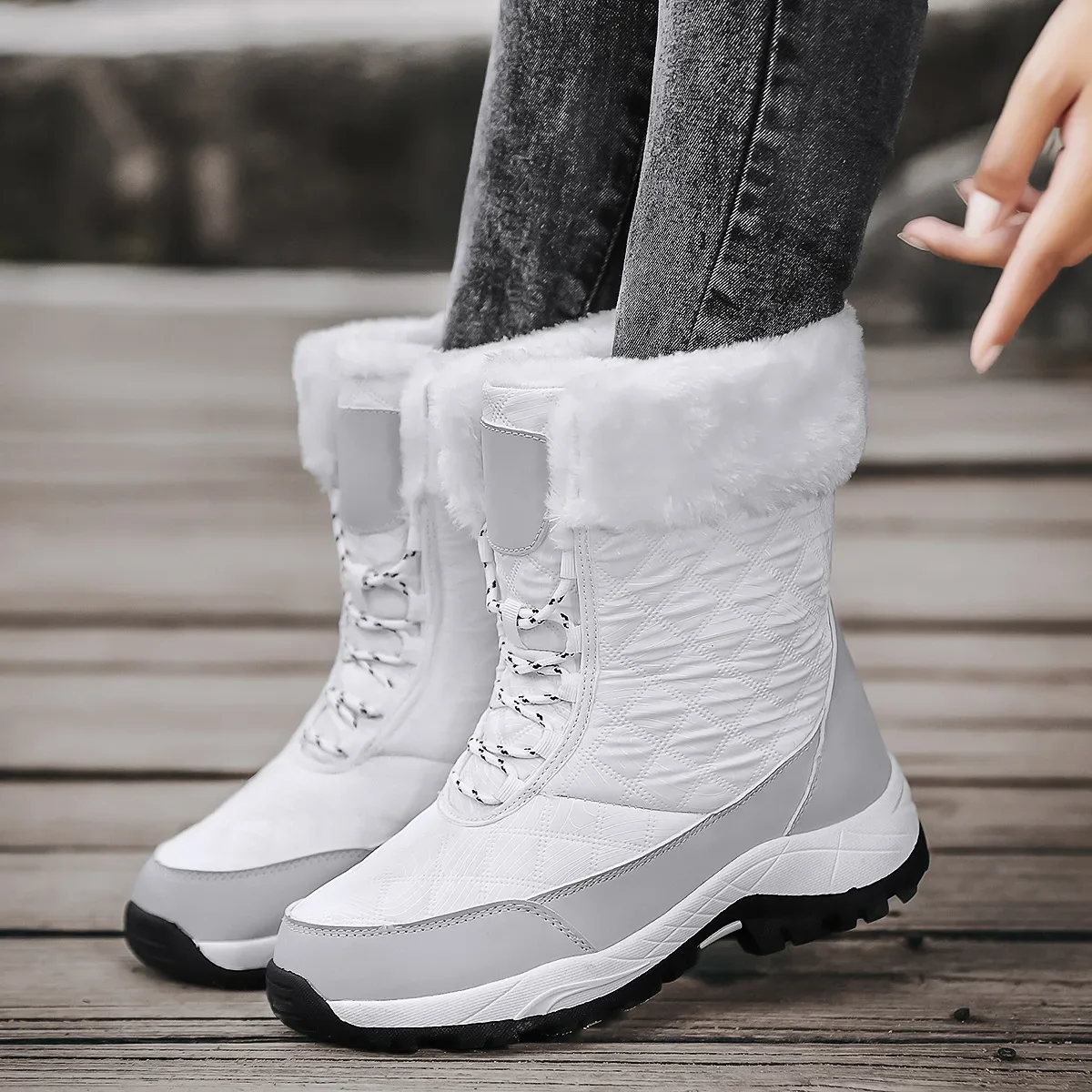 Snow Boots Woman Plus Size Women Shoes Platform Women Booties Lightweight Ankle Boots Fashion Botas Mujer Boots For Women