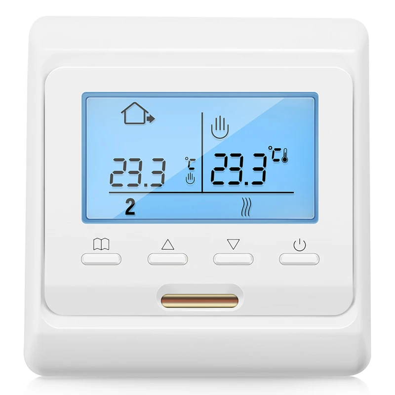 

16A 230V LCD Programmable Warm Floor Heating Room Thermostat Thermoregulator Temperature Controller Manual Mechanical Retail