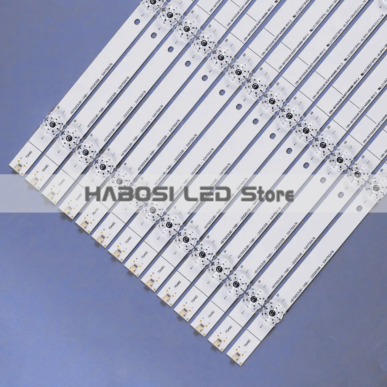 100% New 14pcs/Kit LED Strips for 75 TV HSENSE 75H78G 75R61G 75A7100F 75A7100FIL 75A7120F 75A7120FIL