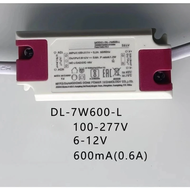 

DL-7W600-L Original LED Power Driver 7W 6-12V 600MA Ballast Tube/spotlight Transformer DONE