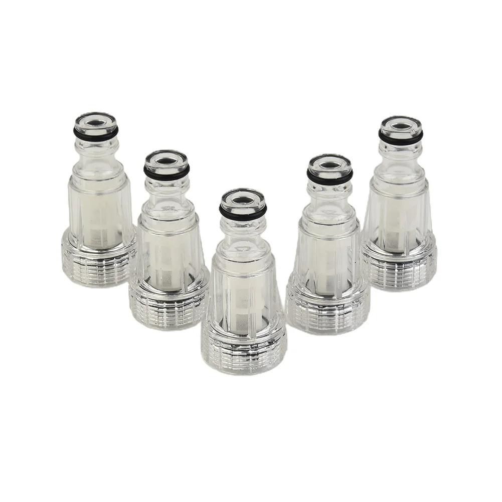 5pcs 175PSI High Pressure Washer Water Filter Automobile Washing Machine Water Connector For Karcher K2-K7 Pressure Washer