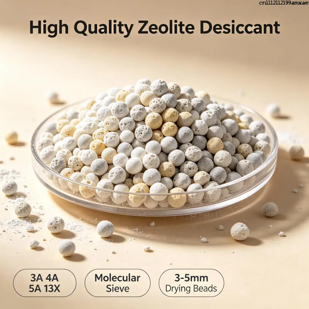 高品質3a、4a、5a、13xゼオライト分子篩乾燥剤、3～5mm、除湿・防湿用乾燥剤