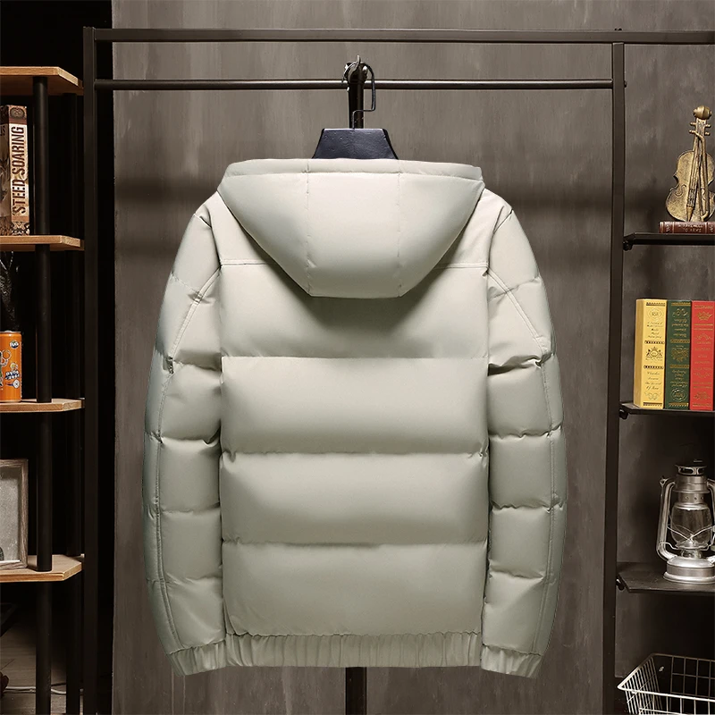 

Зимняя хлопковая куртка с капюшоном, мужская новая корейская теплая хлопковая одежда, молодежное модное брендовое хлопковое пальто, верхняя одежда