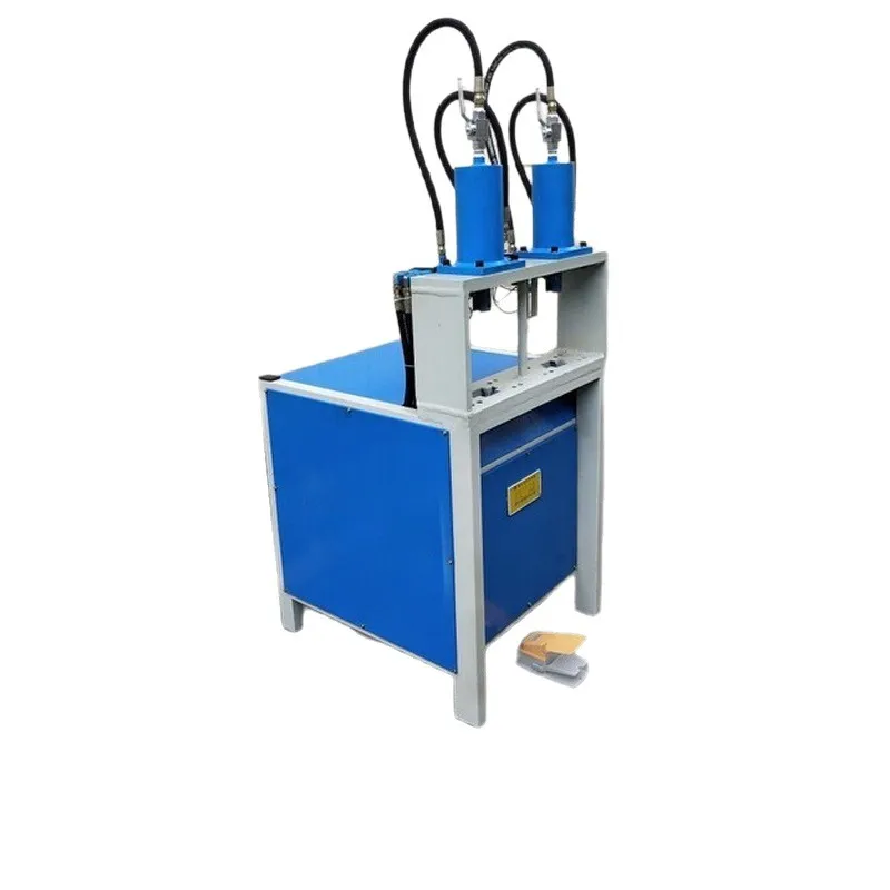 Manual Hand Operate Hydraulic Tube Hole Punching Machine Goods Shelves Material Hole Cutting Right Angle Notching Machine