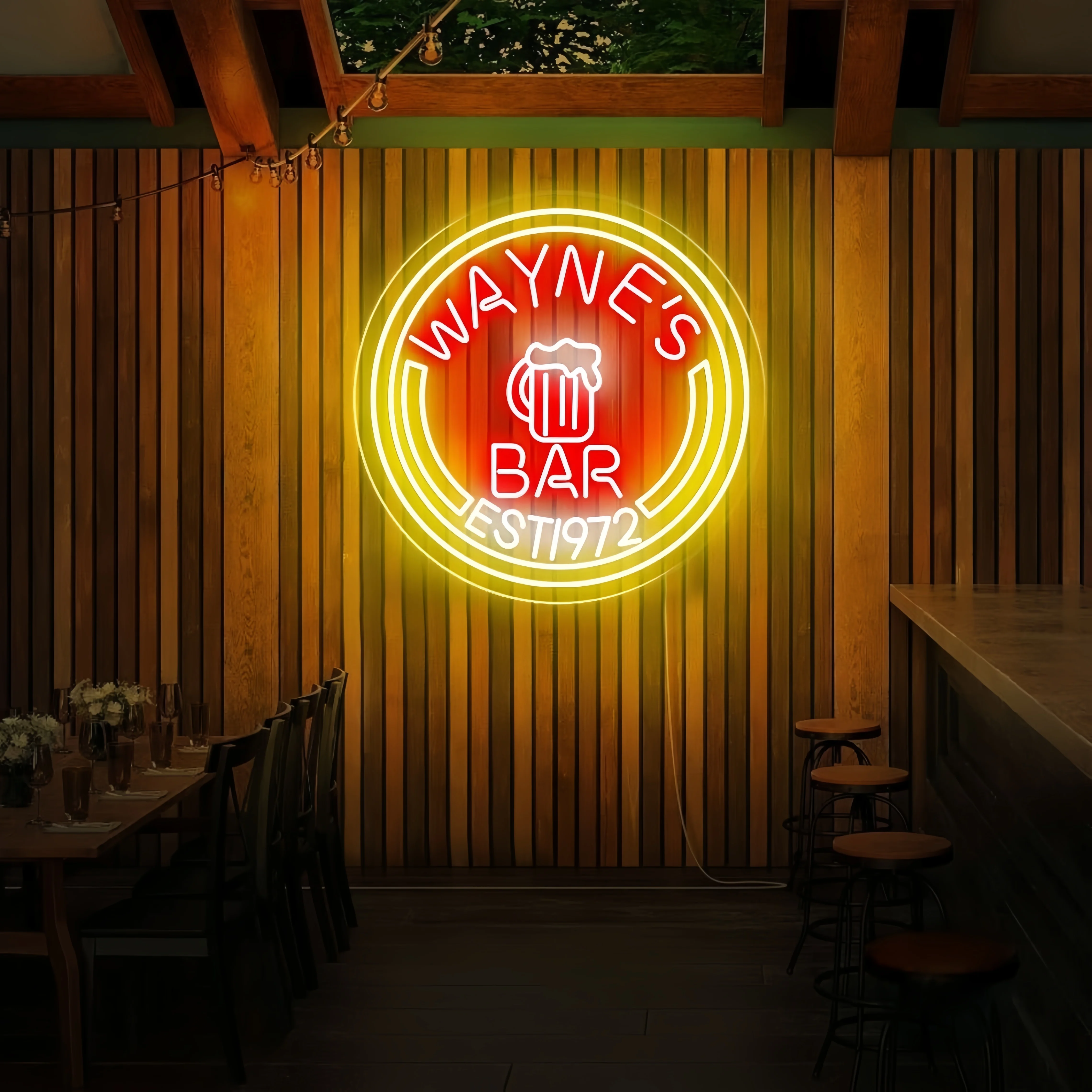 Custom Bar Neon Sign, Personalized room decoration Bar Pub Beer LED Neon Light Sign Wall Decor Man Cave Sign, for gift