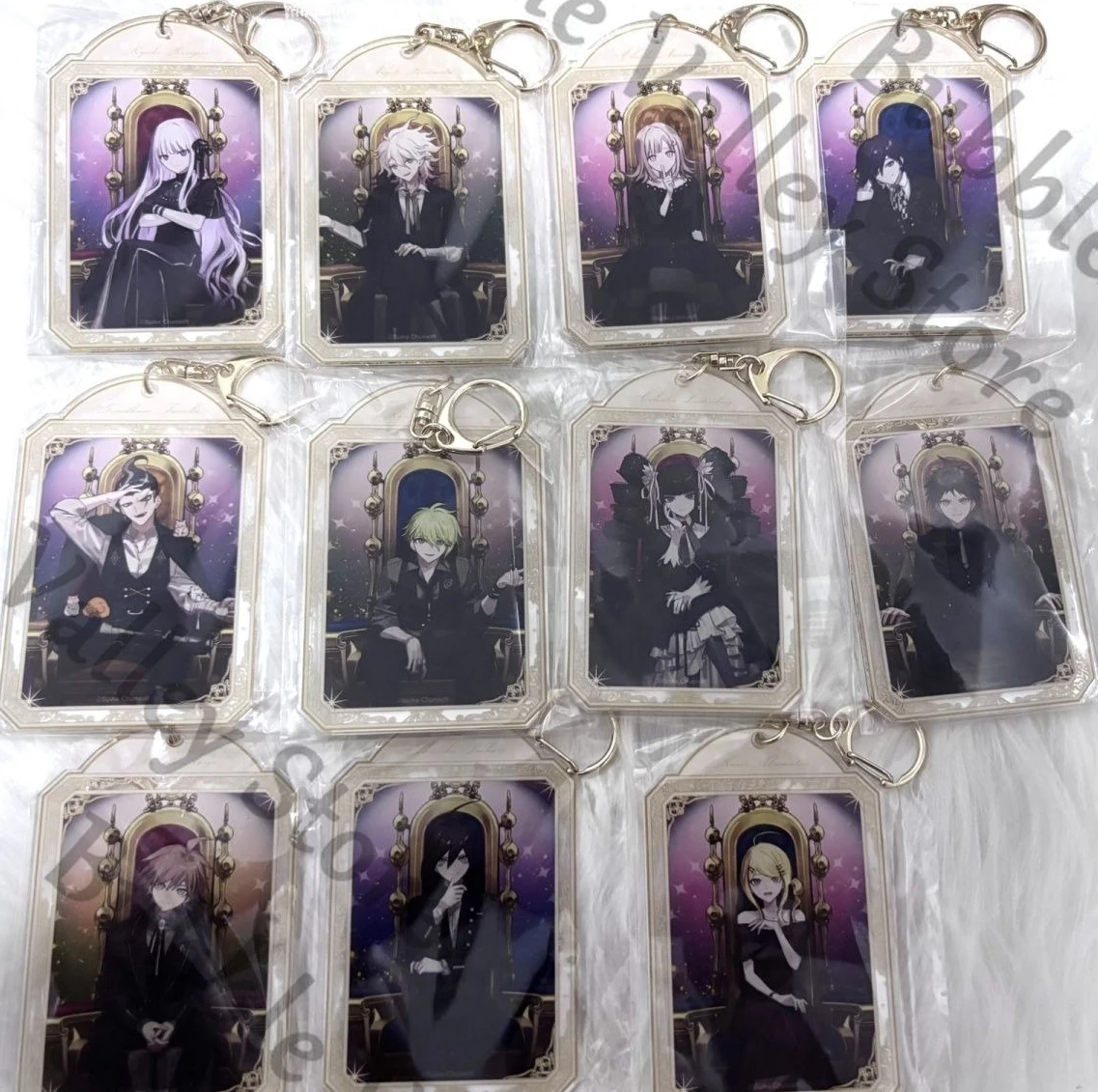 

Anime Genuine Danganronpa Hinata Hajime Nagito Komaeda Saihara Shuichi Cosplay Acrylic Keychain Cartoon Keyring Pendant Gift