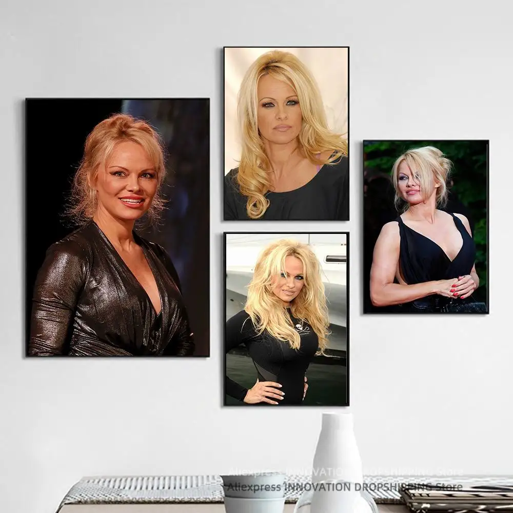 Toile Murale Pamela Anderson - Décoration Moderne Pour Salon/chambre, Impression Jet D'encre, 60 X 90 Cm