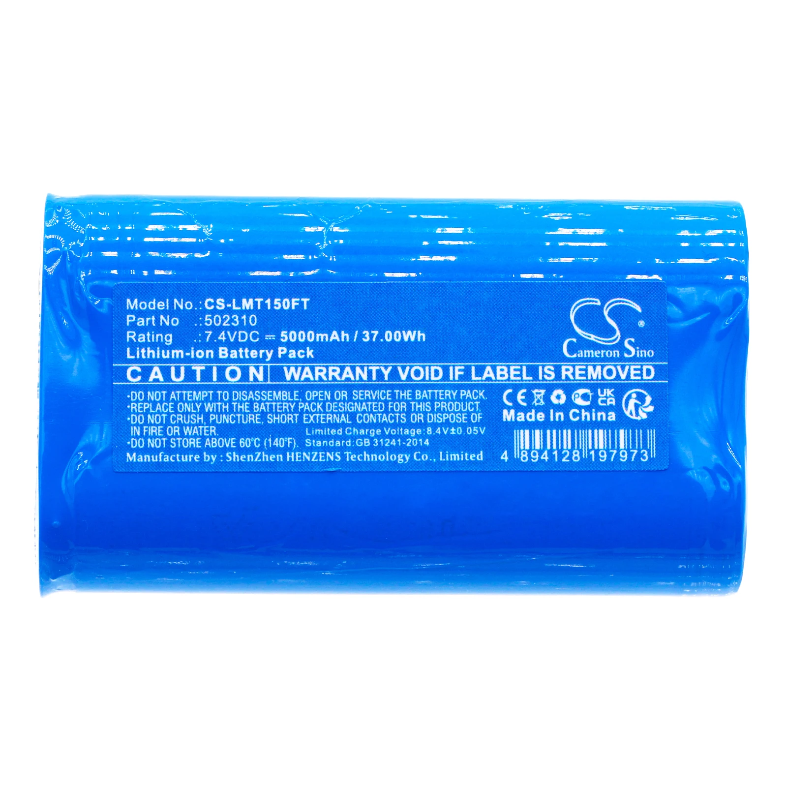 CS Replacement Battery For Ledlenser H19R Signature,H15R Core,H19R Core 502310 5000mAh / 37.00Wh Flashlight