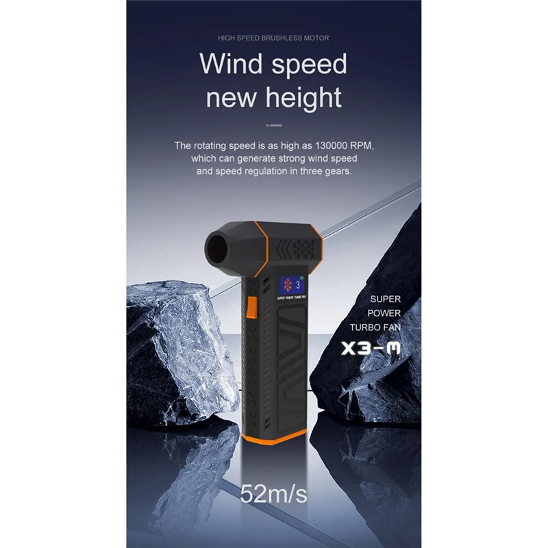 LECKL-Mini Turbo Jet Fan منفاخ هواء كهربائي منفاخ هواء 3 تروس قابل للتعديل سرعة الرياح توربو منفاخ مع فوهة فراغ