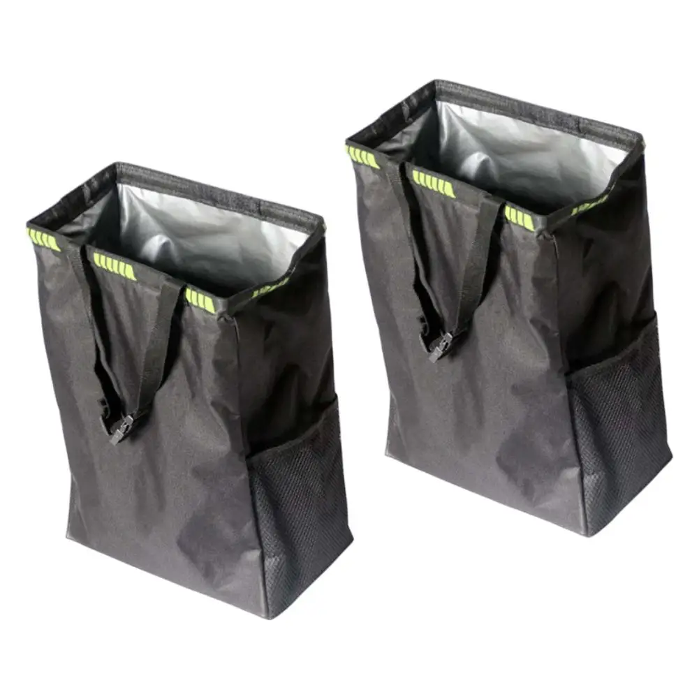 

Автомобильный мусорный бак, подвесной органайзер с регулируемыми ремнями для хранения автомобиля, 2 упаковки, герметичный дизайн для легкой уборки