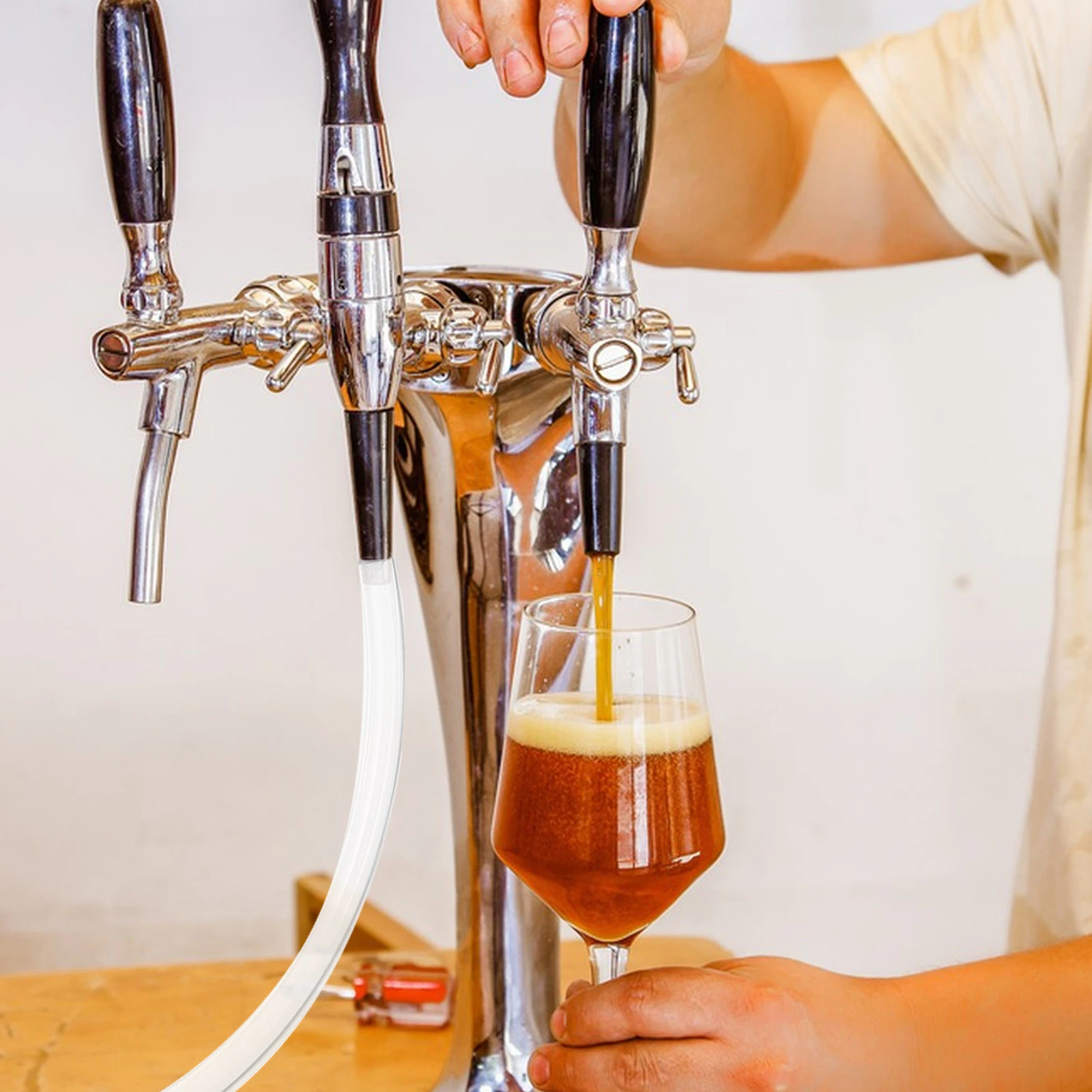 

Beer Hose Brewing Gas Tubing Draft Machine Flexible Clear Tube for Wine Pvc Line