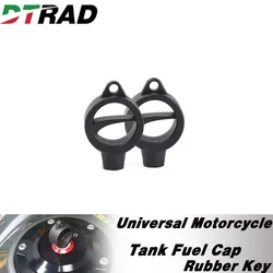 Universal Motorcycle Quick Release Tank Fuel Cap Rubber Key lock