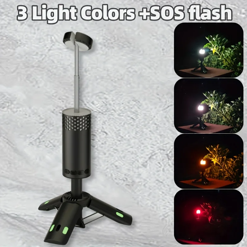 Lampada da campeggio telescopica NITEK 9000mAh, lampada da lavoro magnetica a LED portatile, lanterna di emergenza per interruzione di corrente