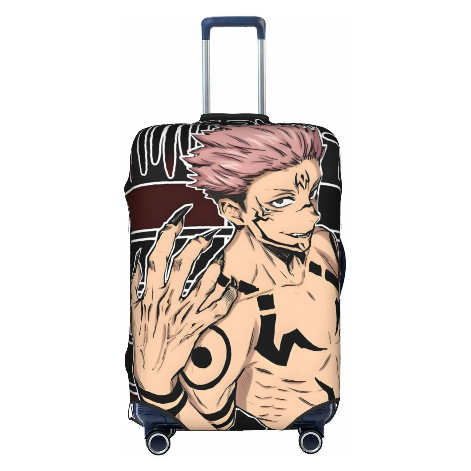 Custom Anime Japane Manga Jujutsu kaisen Sukuna Luggage Cover Elastic  Travel Suitcase Protective Covers Suit For 18-32 inch