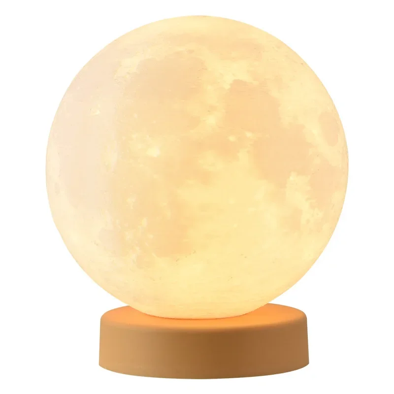 Moderna semplice lampada decorativa da comodino senso avanzato LED luna creativa soggiorno atmosfera senso luce notturna