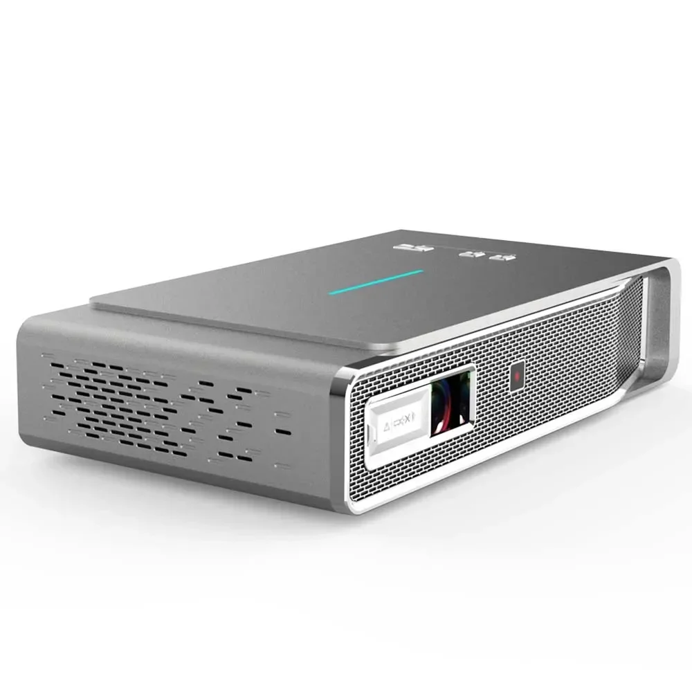 New Smart Android 9.0 BT 5.0 DLP LED 600 ANSI Lumen Video Beamer 3D Home Theater & Outdoor Movie Portable Mini Projector 4K