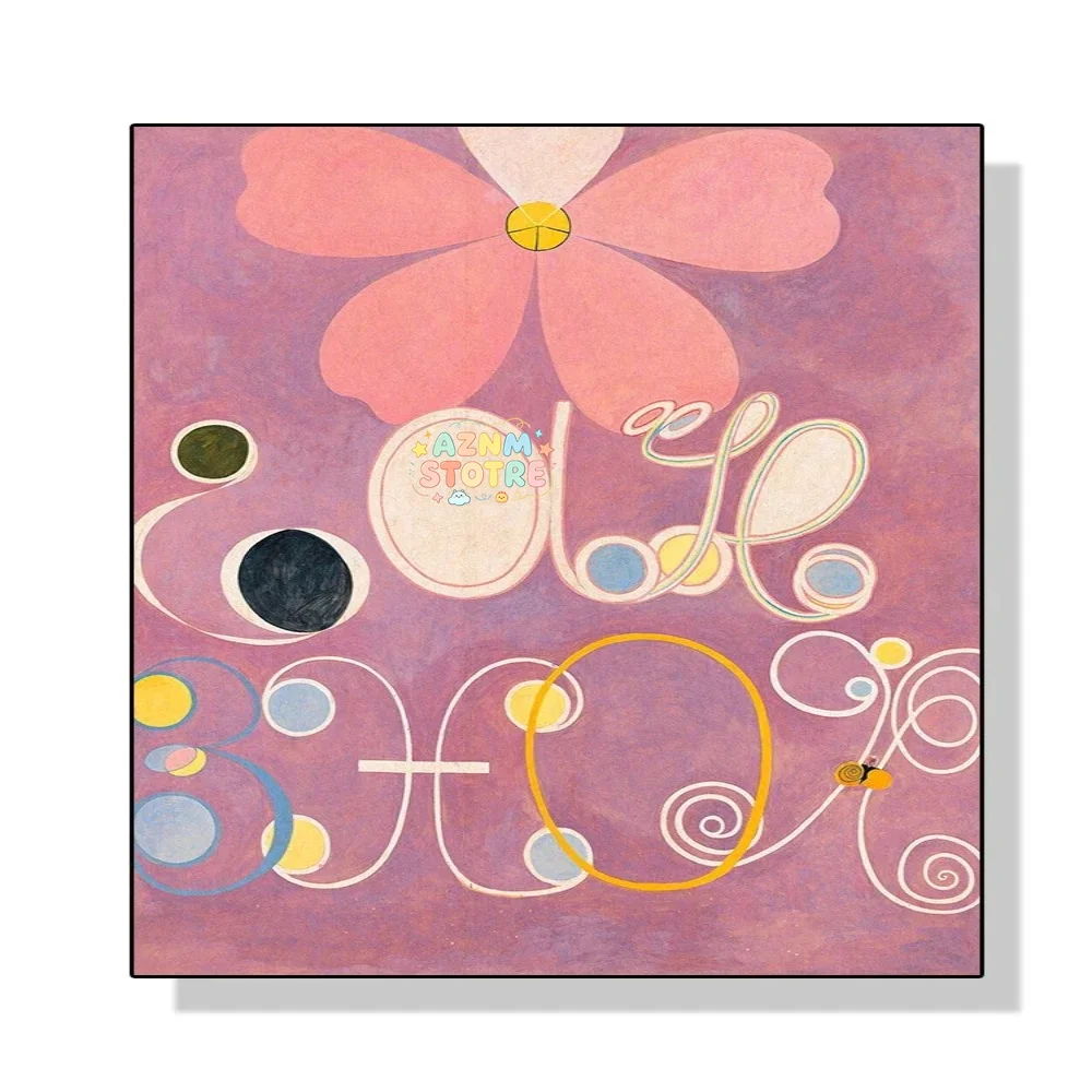Hilma Af Klint Abstract Exhibition Museum Poster Bohemian Wall Art Print Picture Scandinavian Canvas Painting Home Bedroom De