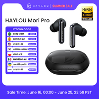 HAYLOU Mori Pro Bluetooth 5.4 Earphones Wireless  43dB Adaptive Noise Cancellation Earbuds 6 Mic Headphones 28H Battery Life