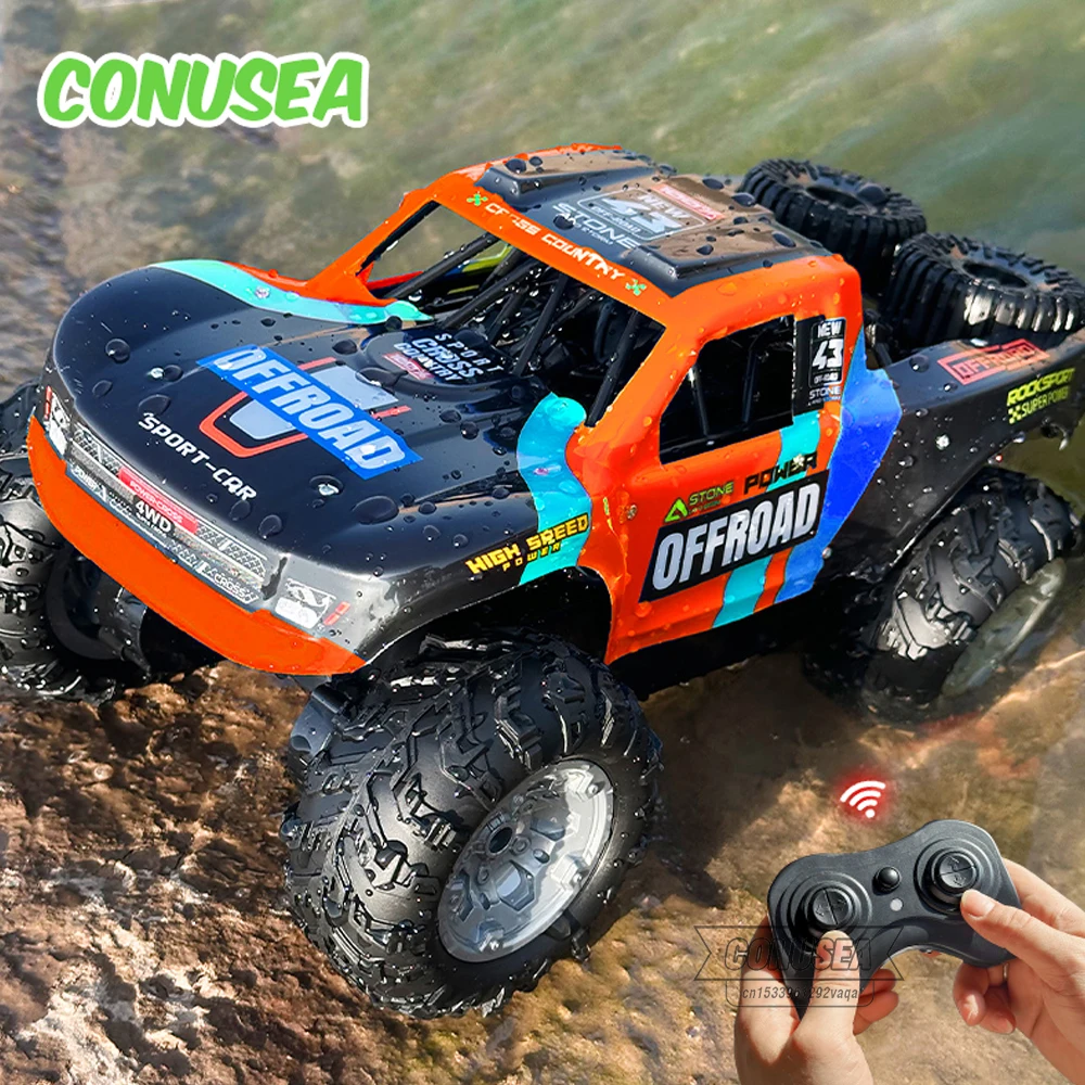 

JJRC Rc Cars 4WD Offroad Racing Car Q205 Remote Control Car Amphibious Short Truck Drift Vehicle 2.4G Radio Control Toys Boys