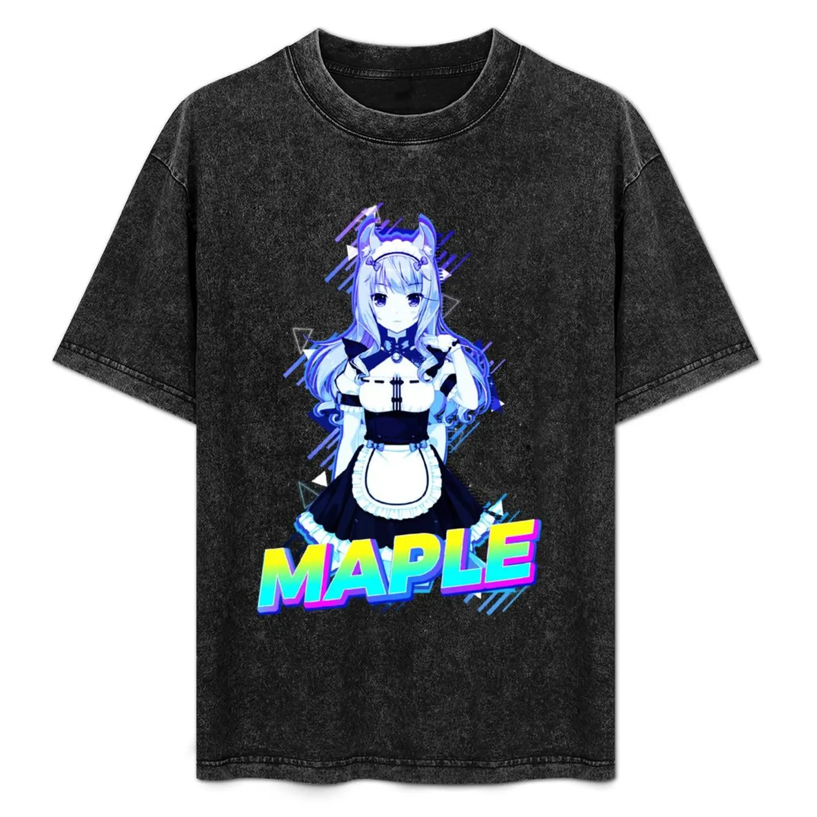 

Maple Nekopara T-Shirt boys whites vintage anime shirt luxury clothes men