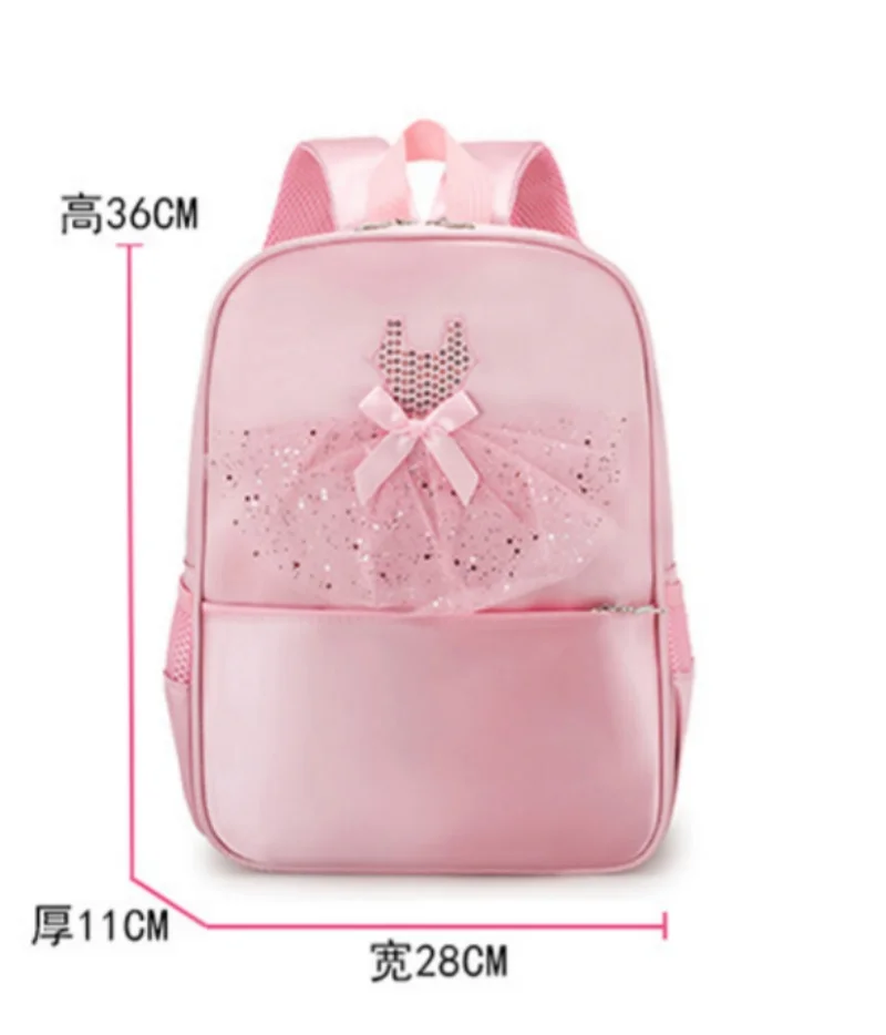 Sac à dos de danse de ballet avec nom personnalisé pour petites filles, sac de ballerine, sac de danse personnalisé pour tout-petits, sac de rangement AqStorage