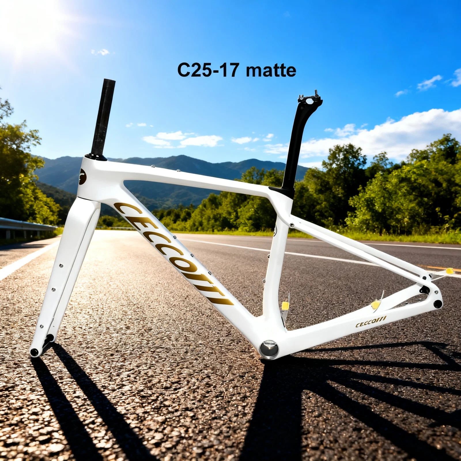 

Carbon Gravel Bike Frame Fully Hidden Cable Carbon Frame Fork Thru Axle Gravel Disc Brake Carbon MTB Road Bicycle Frame