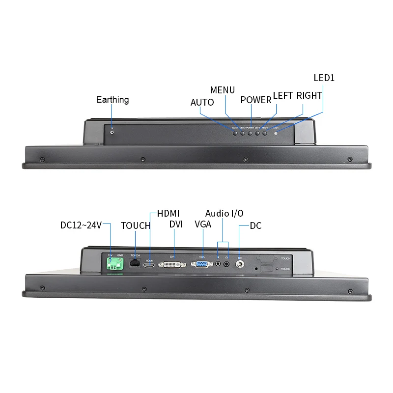 Touchthink Marine Ip65 Waterdichte 15/17/19/21,5 Inch 1000 Nits Outdoor Led Interactieve Touchscreen Monitor