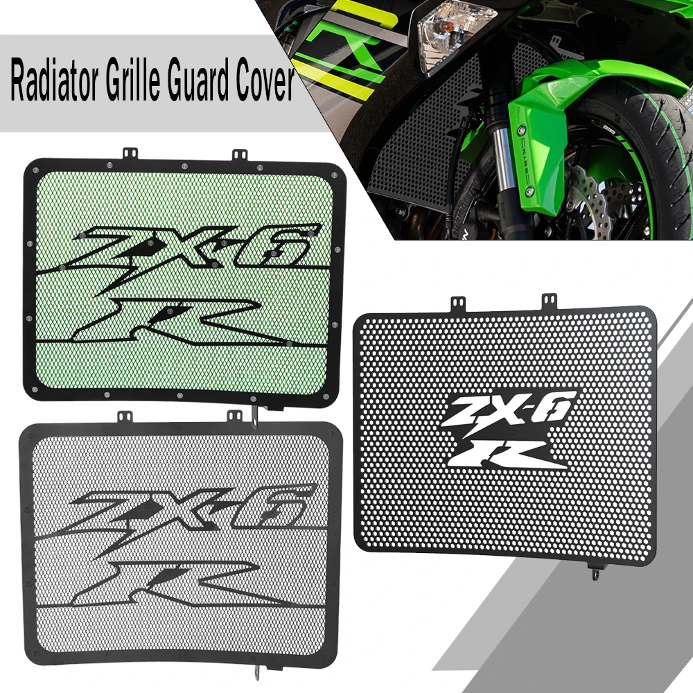 

Motorcycles Accessories For Kawasaki Ninja ZX636 ZX-6RR ZX-6R ZX 636 ZX6R/RR 2003 2004 Radiator Grille Guard Cover Protector