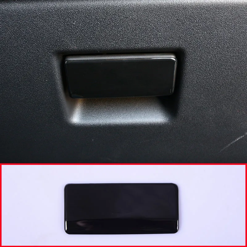 

Gloss Black Front Dashboard Pessager Tool Glove Magic Box Handle Cover Frame Interior Accessories For Land Rover Discovery Sport