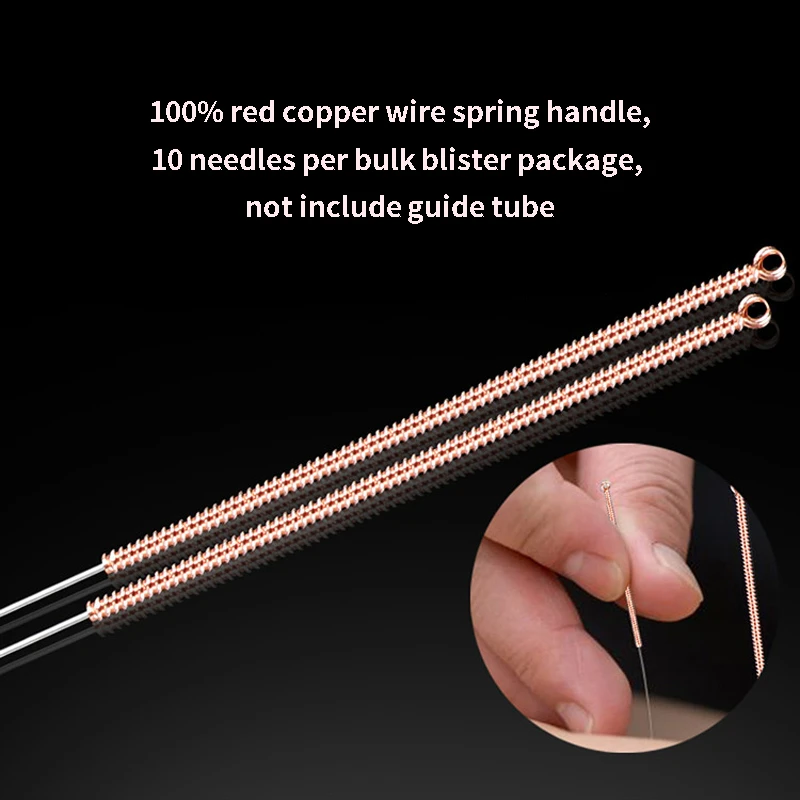 50%OFF 100 Pcs Copper Spring  Handle Disposable Sterile Acupuncture Needle HwaTo Electric acupuncture No Dong Bang ,Best Price