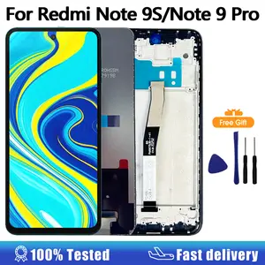 Bilashmart 6.67 Display Xiaomi Redmi Note 9 Pro LCD Display Touch Screen Digitizer Redmi Note 9S Display Replacement Parts