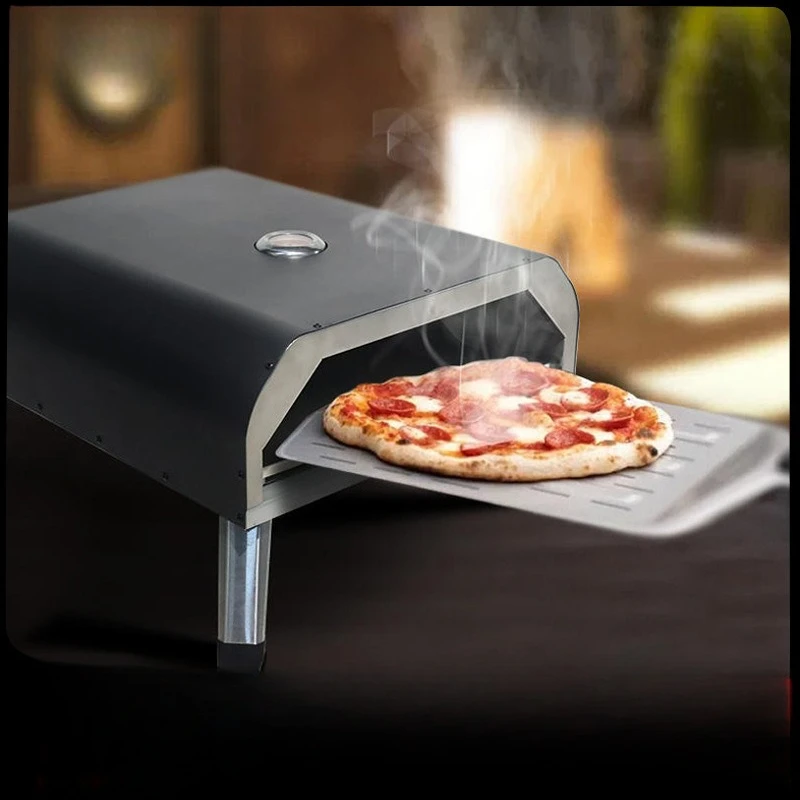 16-Inch gas pizza oven, portable commercial stainless steel outdoor kitchen pizza oven