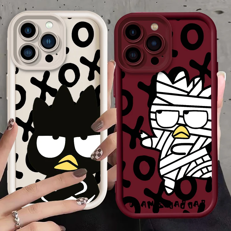 Bad Badtz Maru Cute Sanrio Eye Ladder For Apple iPhone 15 14 13 12 11 XS XR X Pro Max Plus Back Phone Case