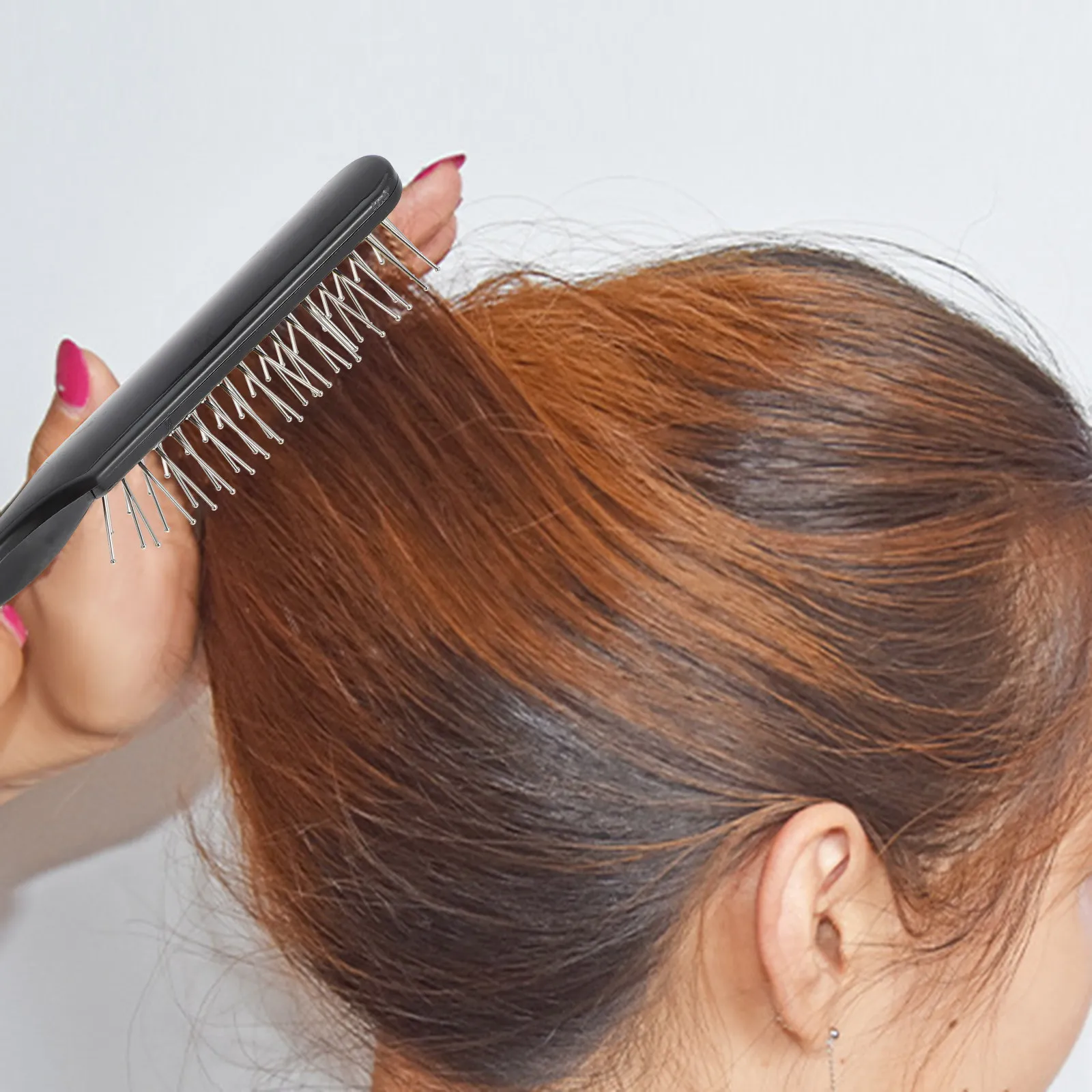 2Pcs Hair Comb Wire Bristle Brush Scalp Massage Tool Rat Tail Pick Hair Dye Brush Styling Backcombing Detangling Comb